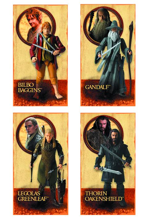 MAY121740 - HOBBIT 3-3/4 IN AF BOX SET CS - Previews World