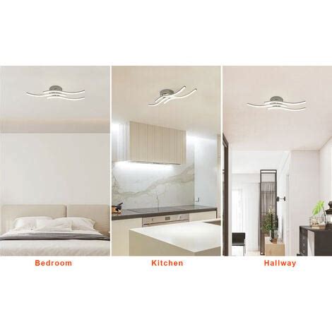 Plafonnier Led Suspension Luminaire En Forme De Vague Led Int Gr Es