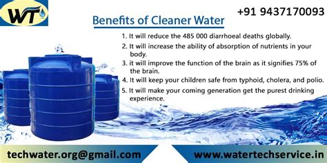 Benefits of Clean Water | Clean water, Benefit, Cleaning