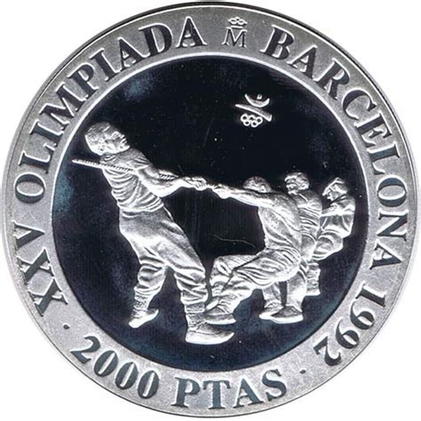 Moneda 2000 Pesetas 1992 Juegos Olímpicos Barcelona 92