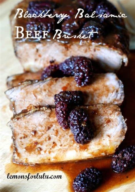 Crockpot Beef Brisket In Balsamic Blackberry Sauce LemonsforLulu