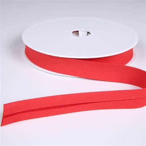 Red Pique Poly Cotton Bias Binding Mm Bloomsbury Square Dressmaking