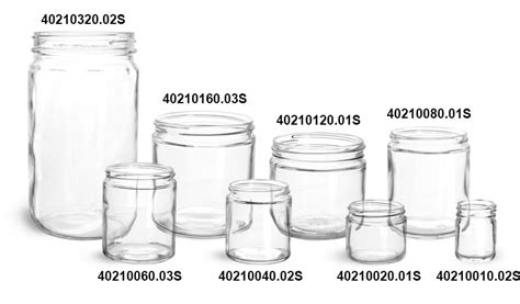 Sks Bottle And Packaging Clear Glass Jars Clear Glass Jars W Lined