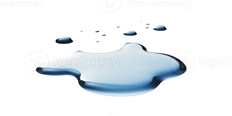 Water spill puddle and droplets isolated on transparent background, png ...