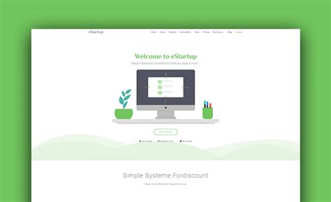 Simple, Clean, One Page Free HTML Landing Page Template