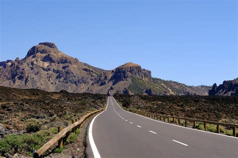 Scenic Roadway Through Volcanic Landscape in Tenerife · Free Stock Photo