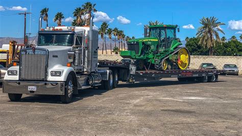 John Deere T Lowboy Transport Youtube