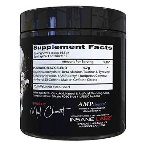 Buy Insane Labz Psychotic Black Edition Pre Workout Powder Water Melon