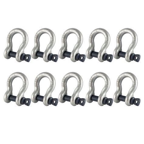 Box Of 10 X 475 Tonne Tested Safety Bow Shackles Ropeservices Uk