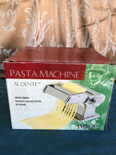 VillaWare Al Dente 177 Pasta Machine Chrome Fresh Italian Food At Home