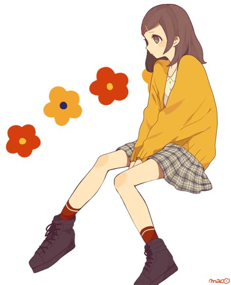 Safebooru 1girl Between Legs Black Footwear Blush Stickers Brown Eyes