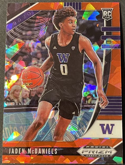 Panini Prizm Draft Picks Collegiate Jaden Mcdaniels Red