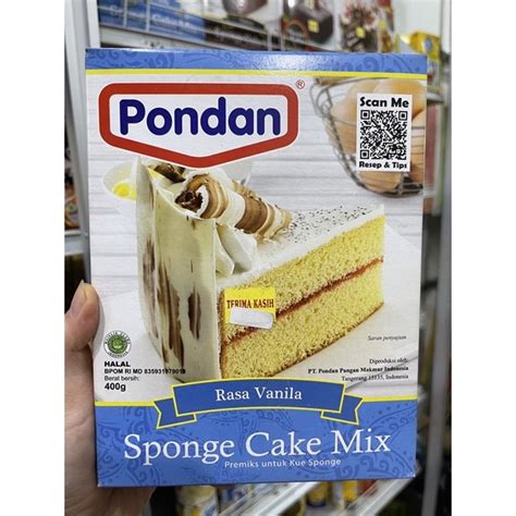 Jual Premiks Sponge Cake Vanilla Cokelat Pandan Pondan Gr