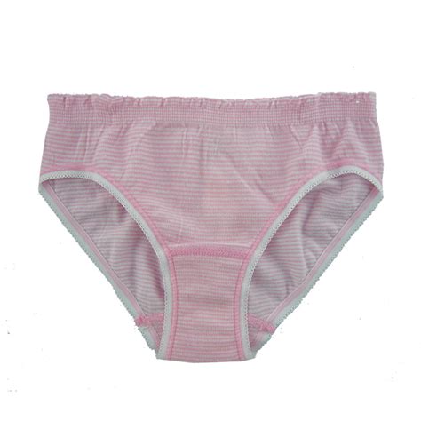 Girls Pin Stripe Bikini 4 Pk 807 Girls FEM Intimates