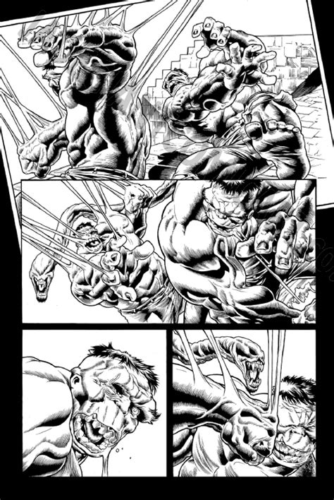 JadeGiant Comic Art IMMORTAL HULK 50 PAGE 44 INKS BRABO By Belardino