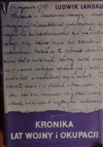 Kronika Lat Wojny I Okupacji Tom I Wrzesień 1939 Listopad 1940