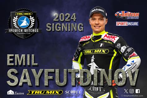 2024 SIGNING EMIL SAYFUTDINOV Ipswich Witches Speedway