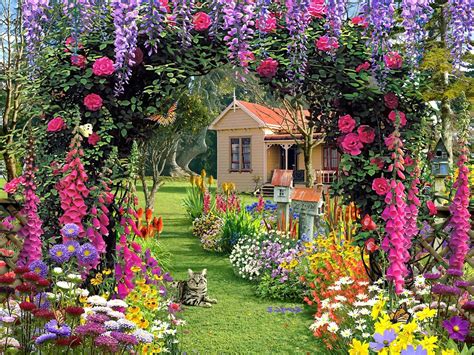 Beautiful Garden House Home Designs Inspiration Hd Phone Wallpaper