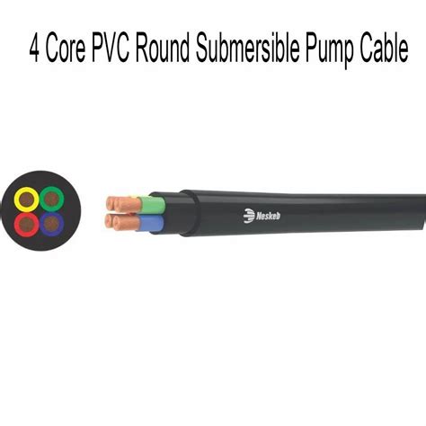 Wire Material Copper Core Pvc Round Submersible Pump Cable At Rs