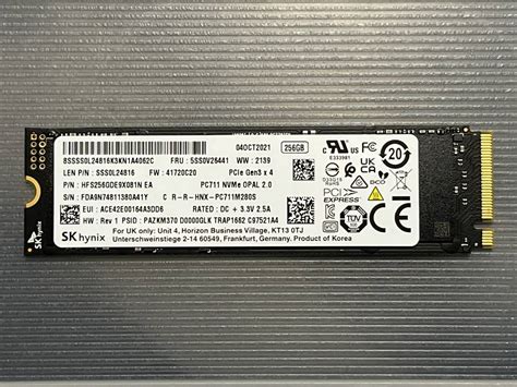 SK Hynix BC711 HFM512GD3JX016N SSD Benchmarks Tech
