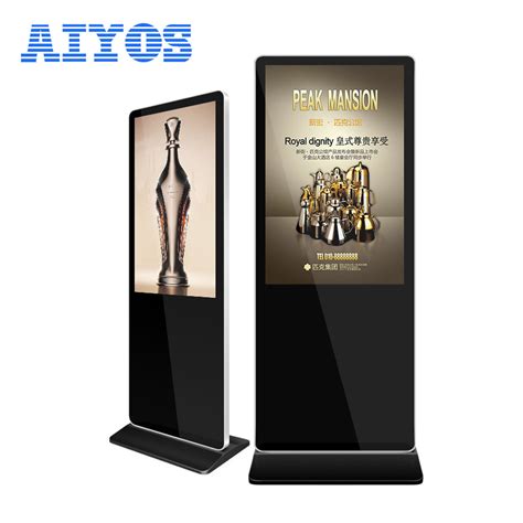 Inch Floor Stand Lcd Display Touch Screen Indoor Android Advertising