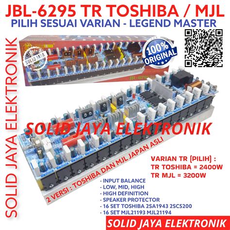 Jual Kit Power Amplifier Jbl W W Mono Plus Tr Final Toshiba