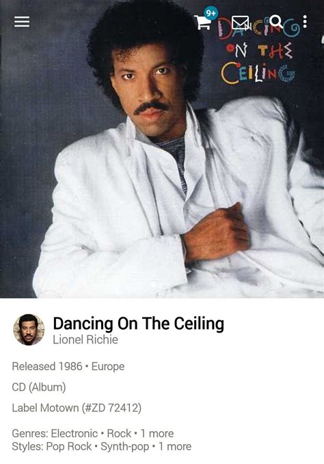 Lionel Richie Dancing On The Ceiling Cd Hi Tech Aor Melodicrock