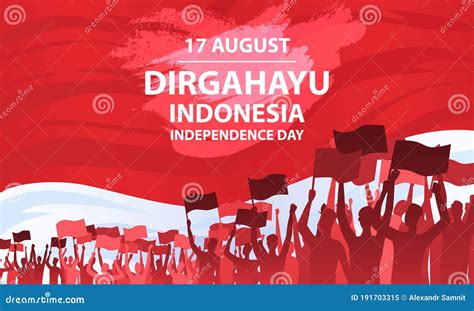 Dirgahayu Republik Indonesia Stock Vector Illustration Of Indonesian