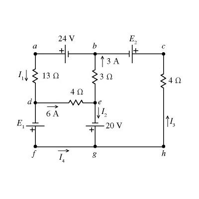 A Multiloop Circuit Is Given In The Figure Below The Current I 1 Is