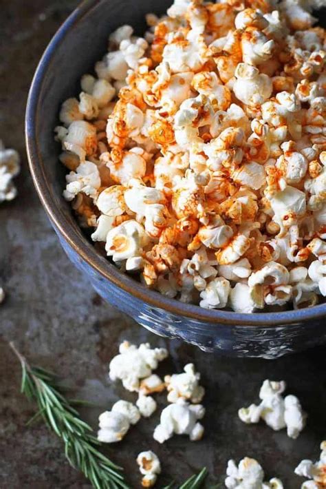 Olive Oil Popcorn With Smoked Paprika Rosemary A Healthy Snack