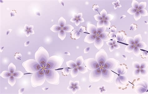 Beautiful Gradient Purple Cherry Blossom 1971272 Vector Art at Vecteezy