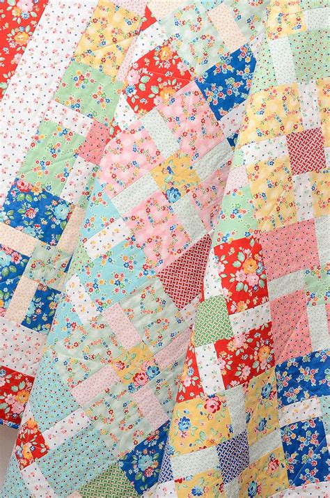 PDF Quilt Pattern Blossom Fields Etsy Canada Quiltmuster Bunte