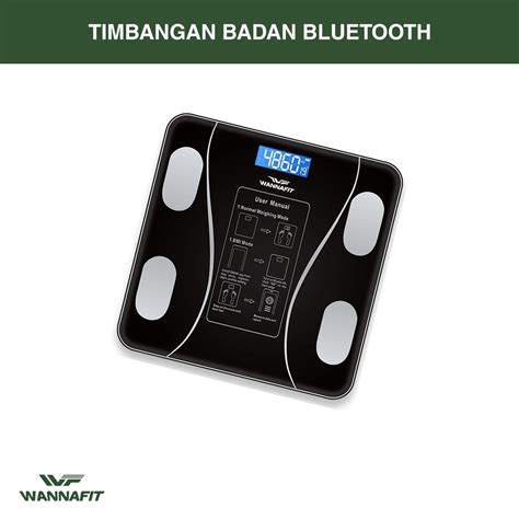 Jual Timbangan Badan Digital Bluetooth Wannalife Berat Body Weight