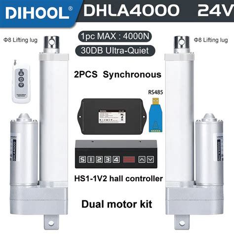 Actuador Lineal El Ctrico Varilla Telesc Pica Con Sensor Hall Integrado