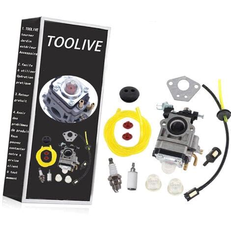 Carburateur Kit Pour Moteur De D Broussailleuse Cc Cc Cc Bougie D