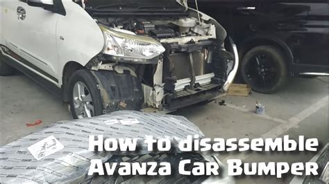 Cara Membuka Bumper Depan All New Avanza How To Remove Front Bumper