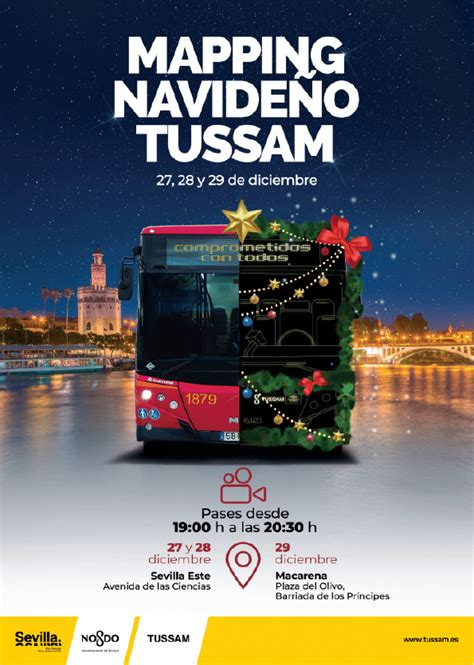 Esta Navidad El Mapping De Tussam Llena Sevilla De Luz Y Color Tussam