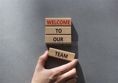 Welcome To Our Team Symbol. Concept Words Welcome To Our Team on Wooden ...