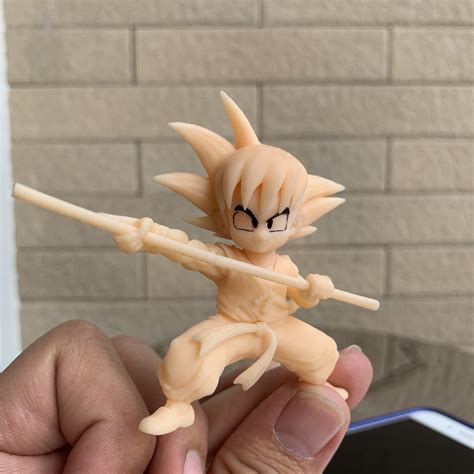 3d Printable Son Goku Fan Art For 3dprint 3d Print Model • Made With Anycubic Photon・cults