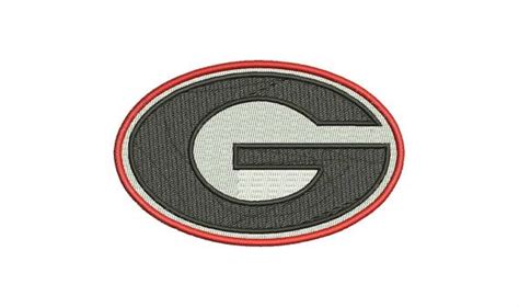 Georgia Bulldog Logo Machine Embroidery Designs, College Football ...