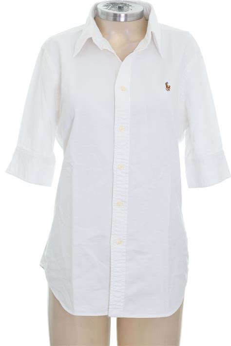 Blusa Color Blanco Ralph Lauren Closeando