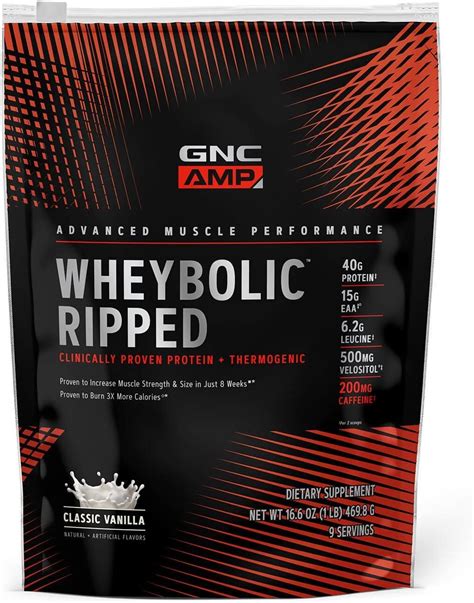 Gnc Amp Wheybolic Ripped Targeted Muscle Building And