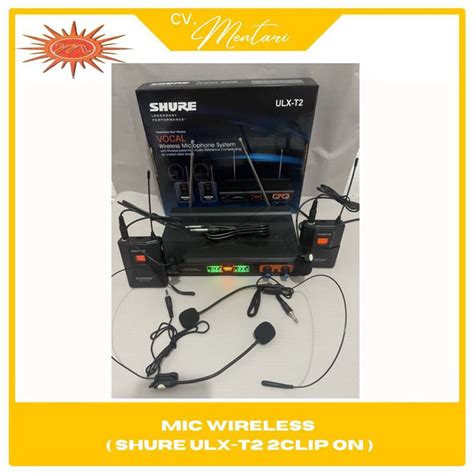 MIC WIRELESS SHURE ULX T2 2CLIP ON