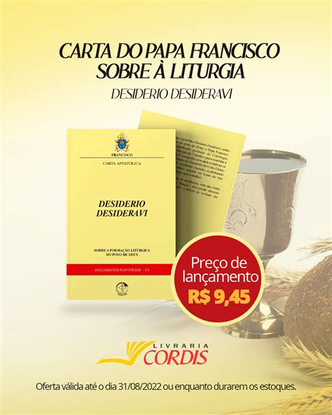 Carta Do Papa Francisco Sobre A Liturgia Livraria Cordis