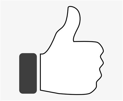 Up Vector Black And White Thumbs Up Clipart White Free Transparent