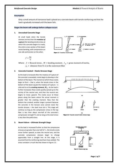 SOLUTION Reinforced Concrete Design Flexural Analysis Of Beams Module