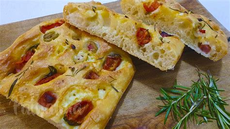 Focaccia Sin Amasar Receta De Focaccia Super F Cil Youtube