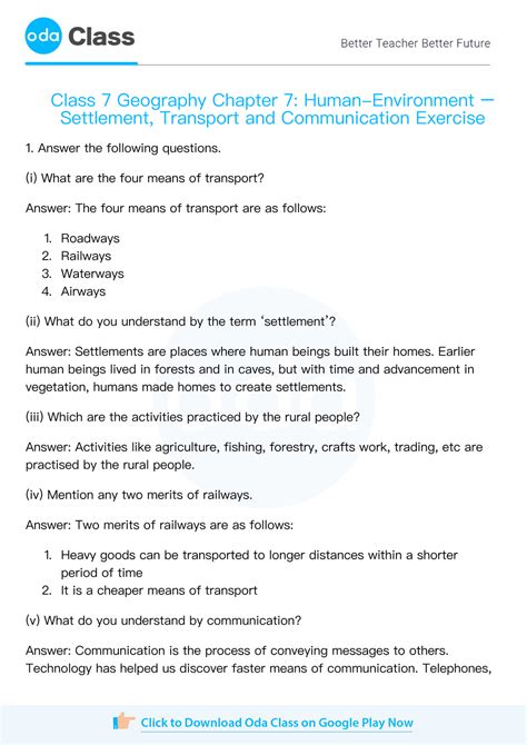 Ncert Solutions For Class 7 Geography Chapter 7