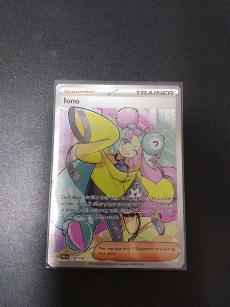 Pokemon TCG Iono Full Art Trainer Secret Rare Paldea Evolved Hobbies