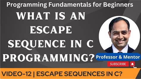 What Is An Escape Sequence In C Programming How To Use Escape